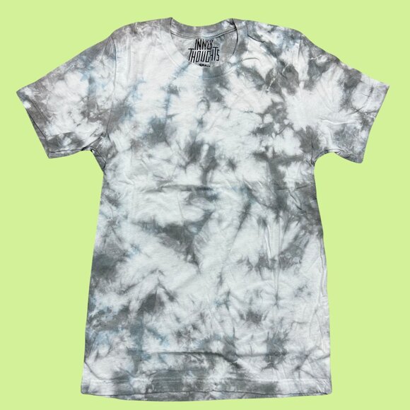 Inner Thoughts "I Did It For Me" Blue and Grey Tie Dye Tee - Picture 3 of 4